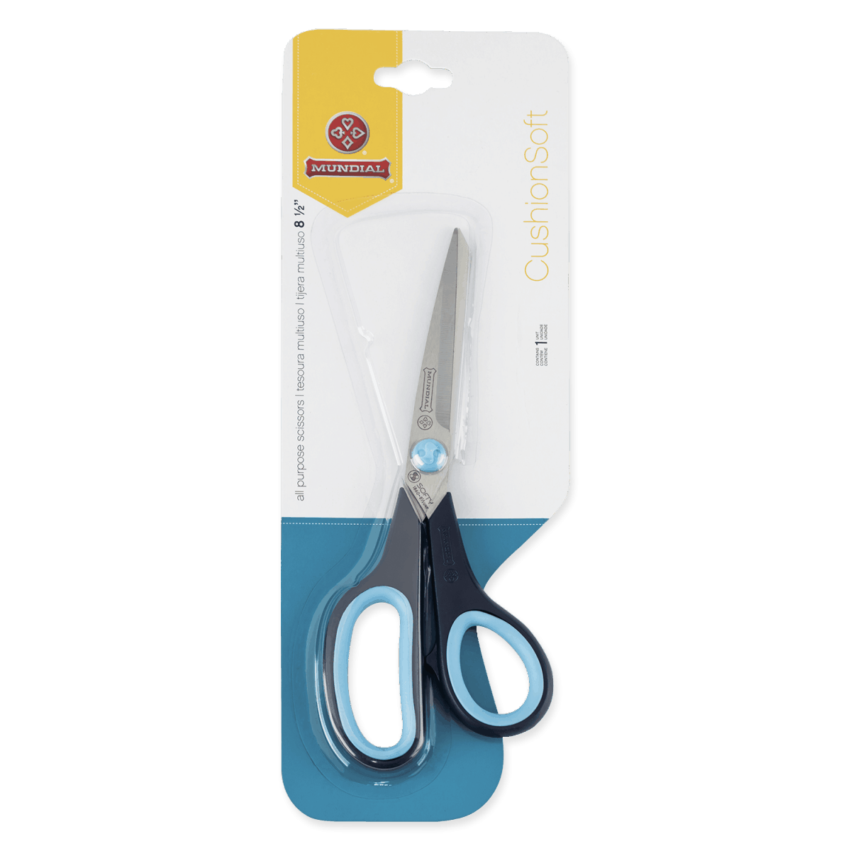 Tesoura Mundial Cushion Soft 1860m-8 1/2 Azul 3 1860azul 1