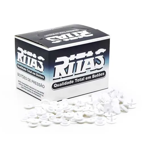 Botão Pressão Ritas 10 - C/ 200un. - Branco 1 ritasbranca