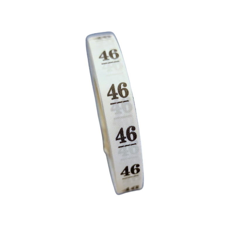 Etiqueta de Tecido Estampada Tamanho 46 - 1 Rl 1 Estampada 46