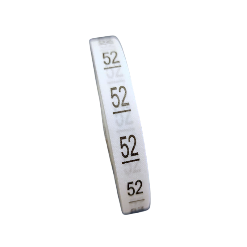 Etiqueta de Tecido Estampada Tamanho 52 - 1 Rl 1 Estampada 52