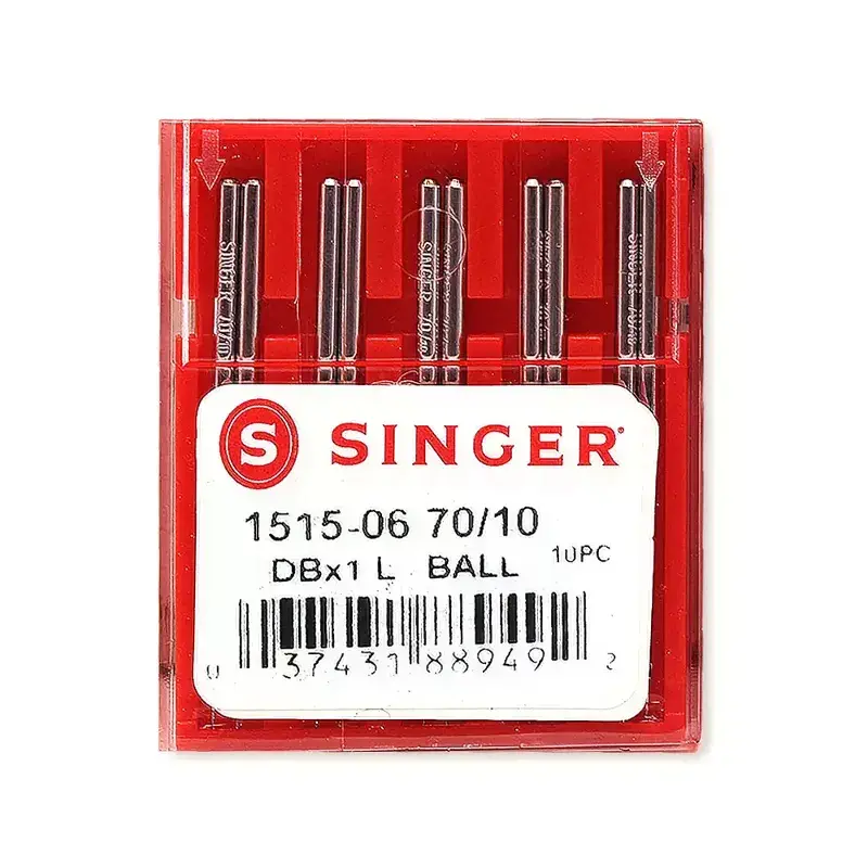 Agulha Singer Cabo Fino 1515 Nº10 Reta C/10 Unidades 1 singercabofino10