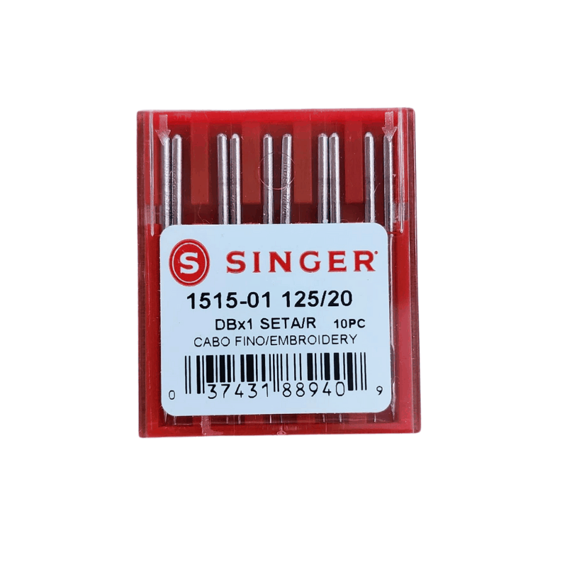 Agulha Singer Cabo Fino 1515 Nº20 Reta C/10 Unidades 1 singercabofino20