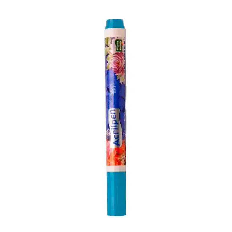 Marcador Caneta para Tecido Acrilex - Azul Celeste (503) 1