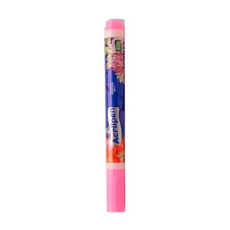 Marcador Caneta para Tecido Acrilex - Rosa (537) 1