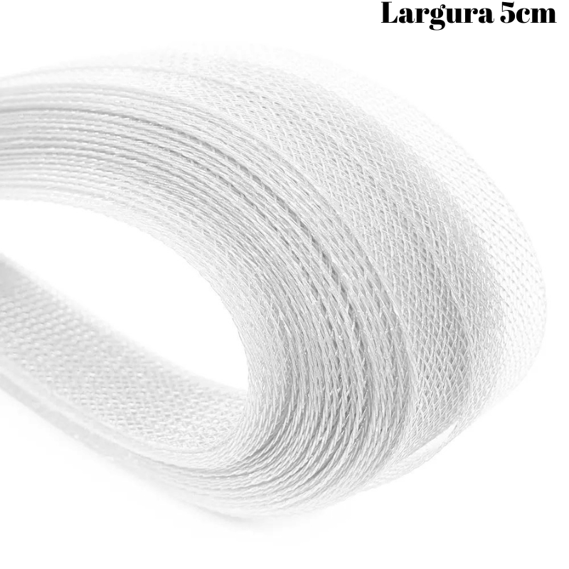 Fita Crinol 5,0cm Branco C/ 22,85mt100%poliester 1 Crinol5cm