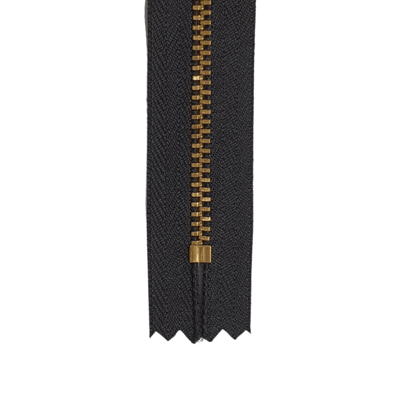 Zíper Fixo Metal Dourado Médio Ykk 15cm - Cor: 580 (preto) Ygrc 459 - C/ 1 Un 3 ykkdou58003un